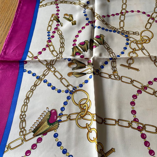 Silk scarf LORIS AZZARO Paris like new