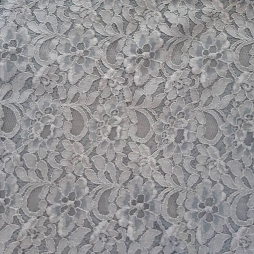 Lace dress, cotton, grey