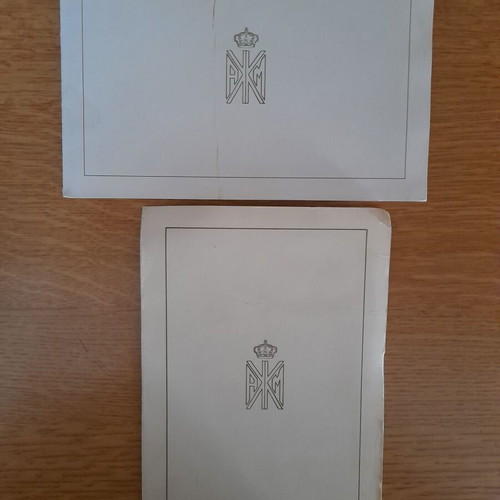 Greeting Cards from the Royal Family 1986 and 1996 used with authentic signatures