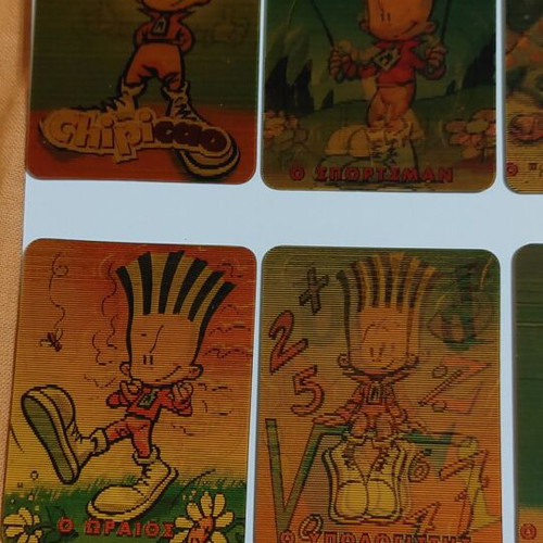 Chipicao 3D cards used, pack of 12 collectible