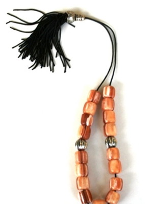 Collectible monastic komboloi with multicolored beads in excellent condition