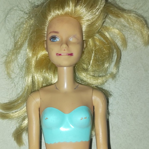 Barbie doll used