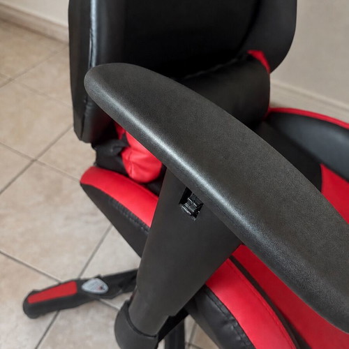 Gaming chair, black and red