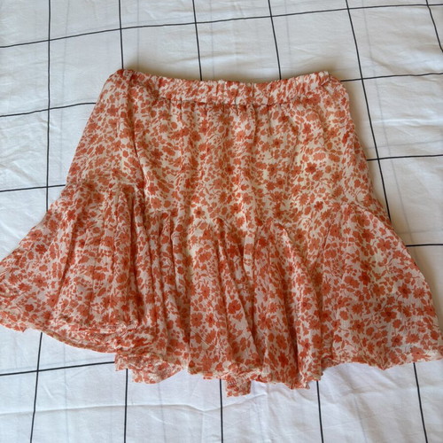 Loavies floral mini skirt size S like new