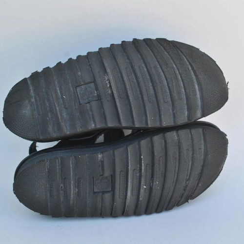 Dr. Martens Voss black leather platform sandals used, size 39