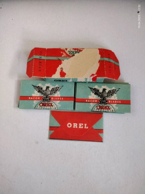 Orel razor blades 1941-1944, new, pack of 10, Germany
