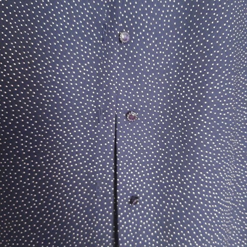 Summer shirt and skirt set like new, dark blue with white dots