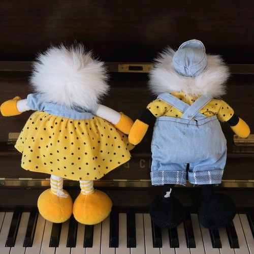Nici collectible plush toys like new, 1980s-1990s, set of 2