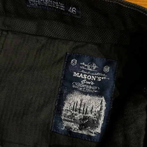 Mason's men's fabric pants dark blue like new