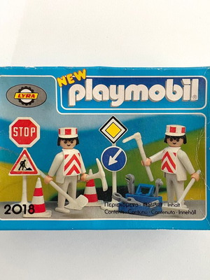 Playmobil Lyra 2018 road workers set used