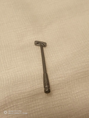 Playmobil golf club accessory like new, silver