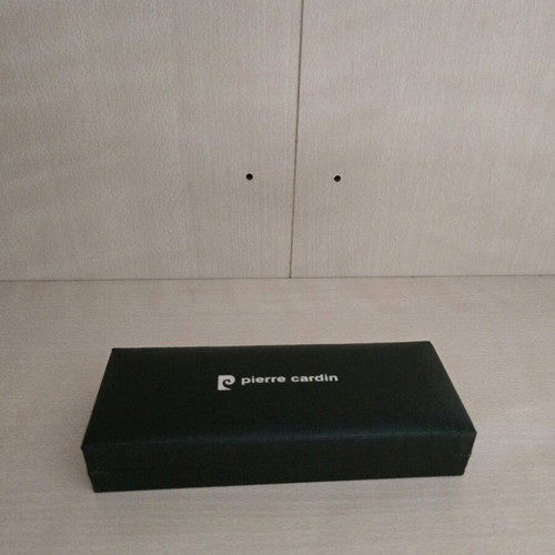 Pierre Cardin charcoal metallic pen with refill and case