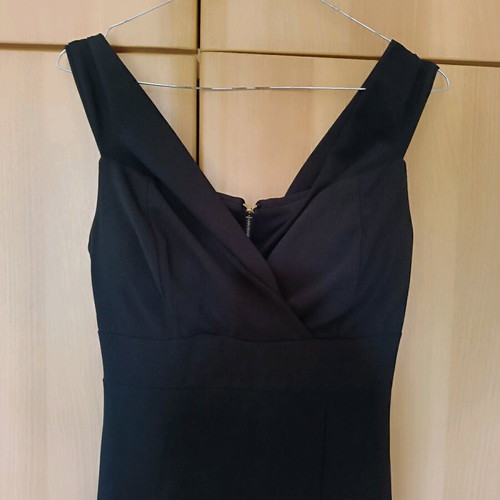 Long black mermaid evening dress like new, size S-M