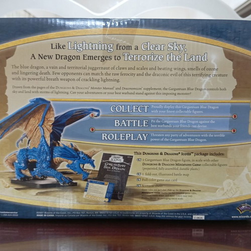 Douneon and dragon Gargantuan Blue Dragon miniature new collectible