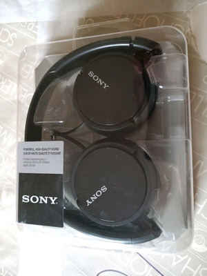 Sony wired headphones new, black color, sealed