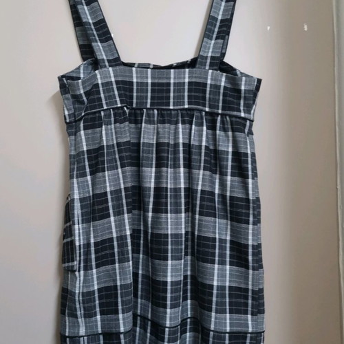 Winter wool dress with straps and zipper, size L, new