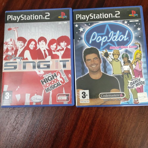 Sony PlayStation 2 music games used, set of 2 games