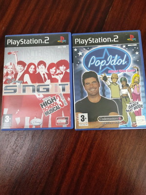 Sony PlayStation 2 music games used, set of 2 games
