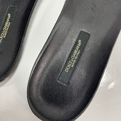 Dolce & Gabbana leather sneakers used, size 37.5, black