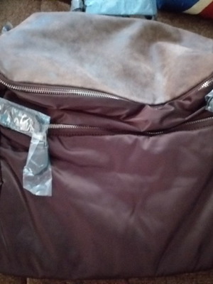 Μπακπακ μεγάλο καφέ καινούργιο