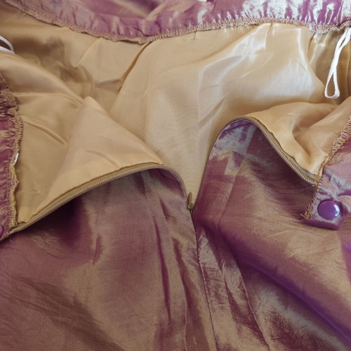 Evening dress set, gold and brown, size L