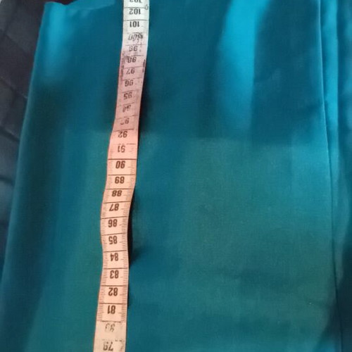 Satin maxi skirt with elastic waist turquoise, like new, Melitea