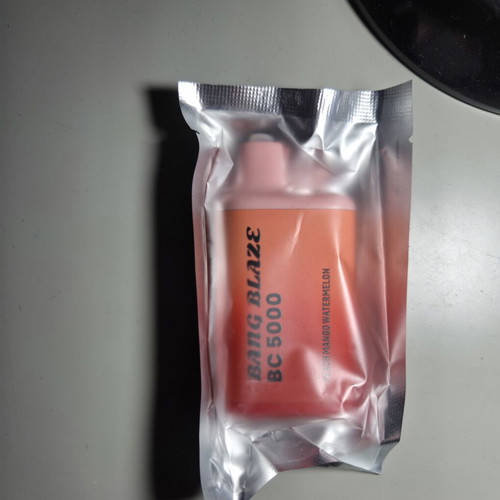 Bang Blaze BC 5000 rechargeable disposable vape, peach mango watermelon