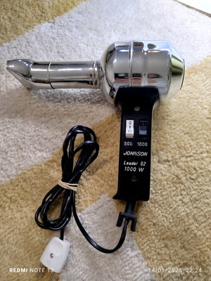 Johnson vintage hair dryer used, 1980s