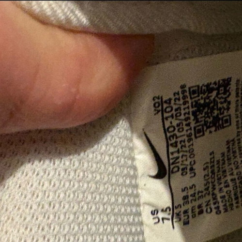Nike Air Force 1 athletic shoes like new, size 38.5, white