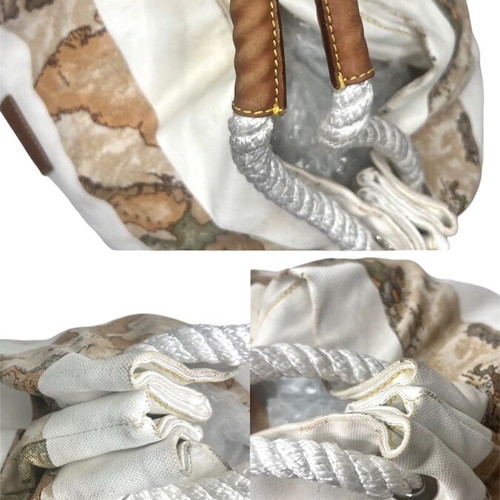 Alviero Martini 1a Classe Primavera shoulder bag used, white and beige