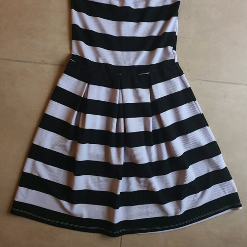 Maki Philosophy strapless dress black and white like new