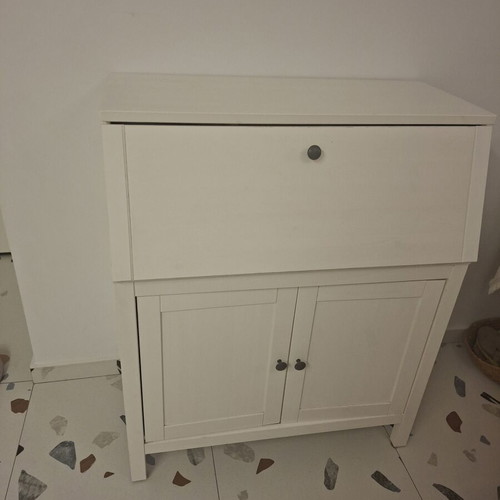 Secretary white furniture like new with storage space