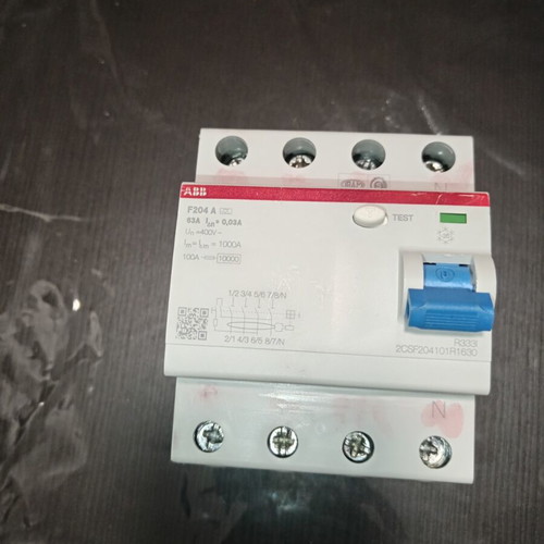 ABB F204 A Four-Pole RCCB Residual Current Circuit Breaker Like New
