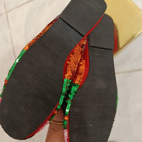 Adam's Shoes slippers new, size 39, colorful vintage design