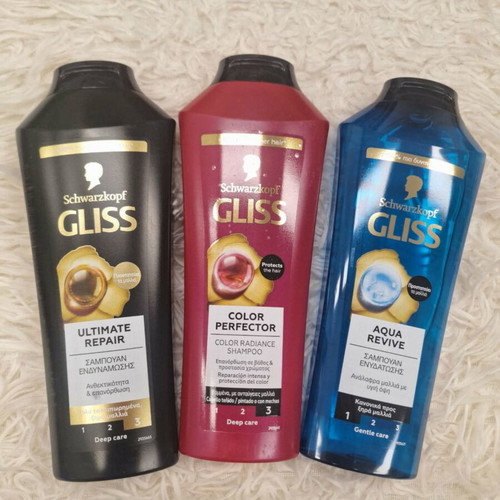 Schwarzkopf Gliss shampoo set of 3 new