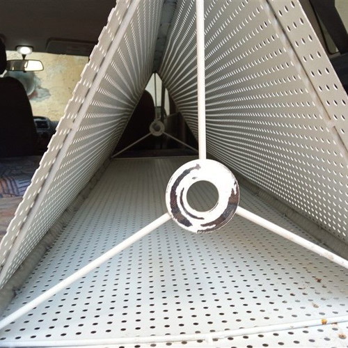 Metal floor lamp used
