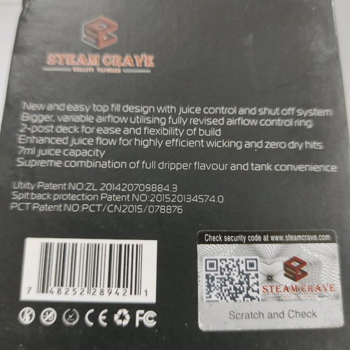 Aromamizer Supreme RDTA Limited Edition black/gold, 4ml+7ml, with postless deck