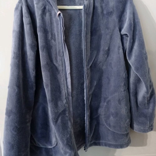 Women's plush jacket like new, purple