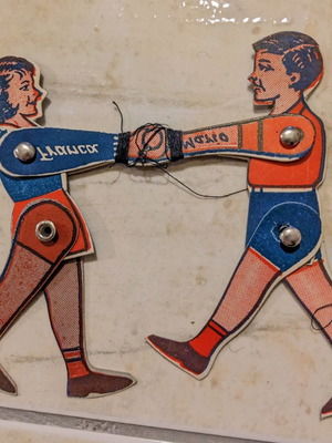 Old Italian toy from the 1950s Mario - Franca like new