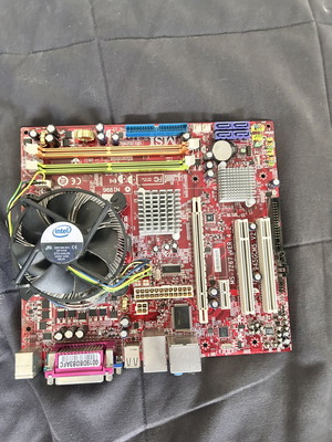 MSI 945GCM5 V2 μητρική με ψύκτρα Intel και ραμ σαν καινούργιο