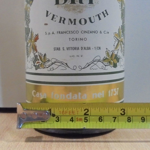 Cinzano Vermouth old sealed drink