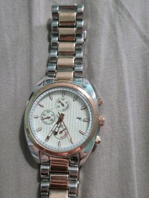 Kk bracelet watch unisex, like new, silver and copper