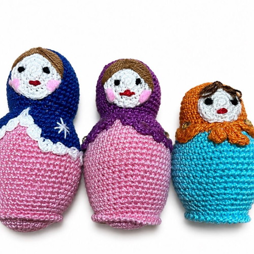 Handmade Matryoshka Amigurumi Dolls made to order
