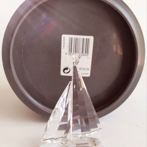 Swarovski Crystal sailboat collectible figure like new