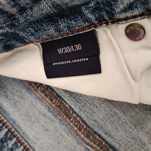 Gant men's jeans light blue used, straight fit, size L