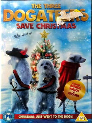The Three Dogateers Save Christmas DVD new, family comedy