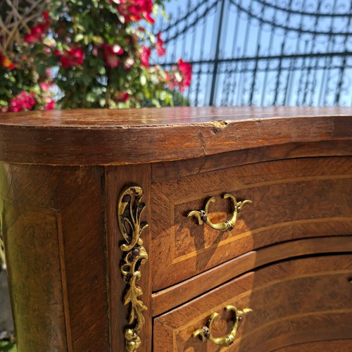 Rosewood coffee table with gold details like new