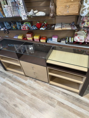 Shop Counter Display Case with Drawers and Shelves like new