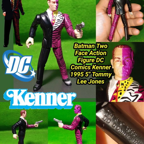 Batman Two Face Action Figure used, DC Comics Kenner 1995 Tommy Lee Jones