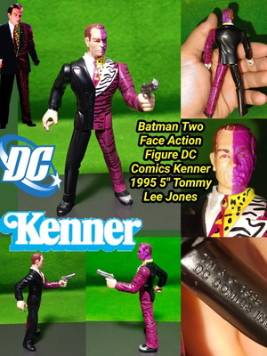 Batman Two Face Action Figure used, DC Comics Kenner 1995 Tommy Lee Jones